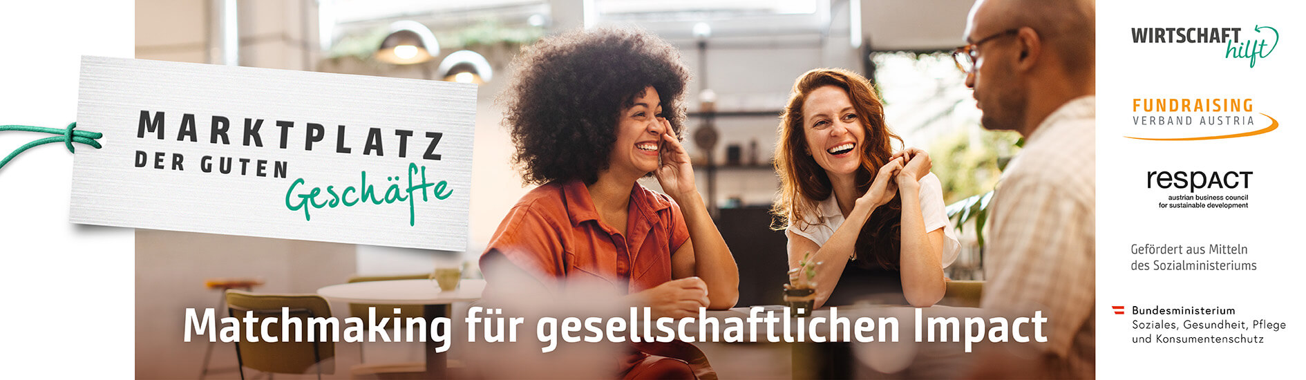 Marktplatz der guten Geschäfte Banner